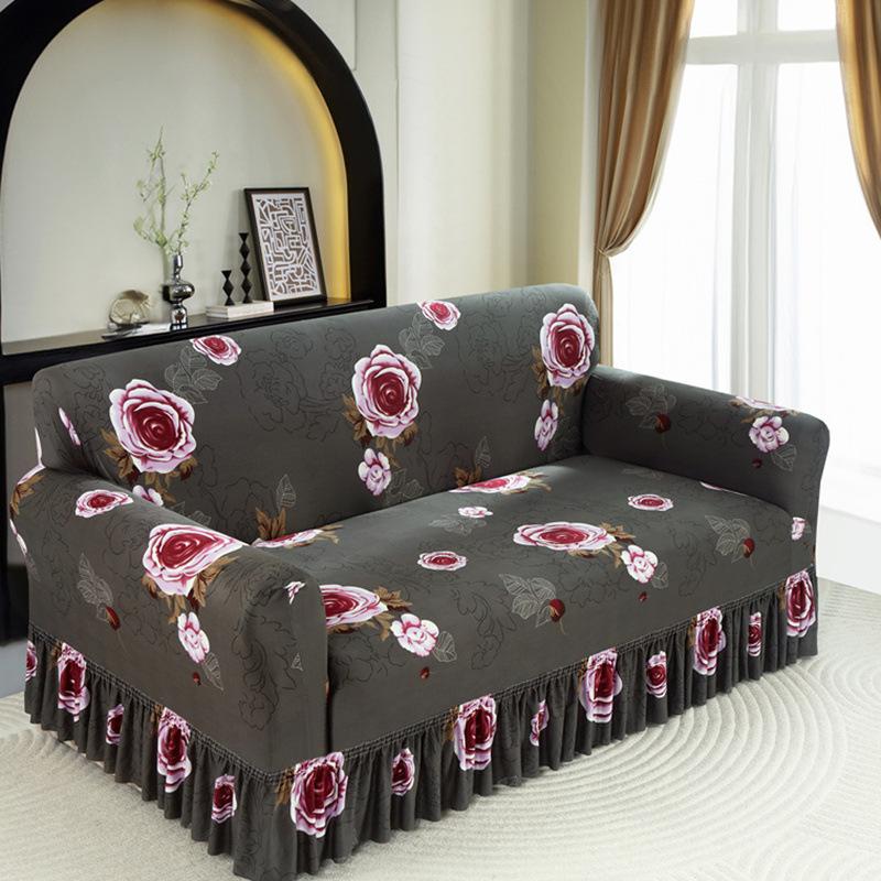 Skirt Sofa Cover Universal Elastic Sofa Cover All-Inclusive Universal Combination Sofa Cover
