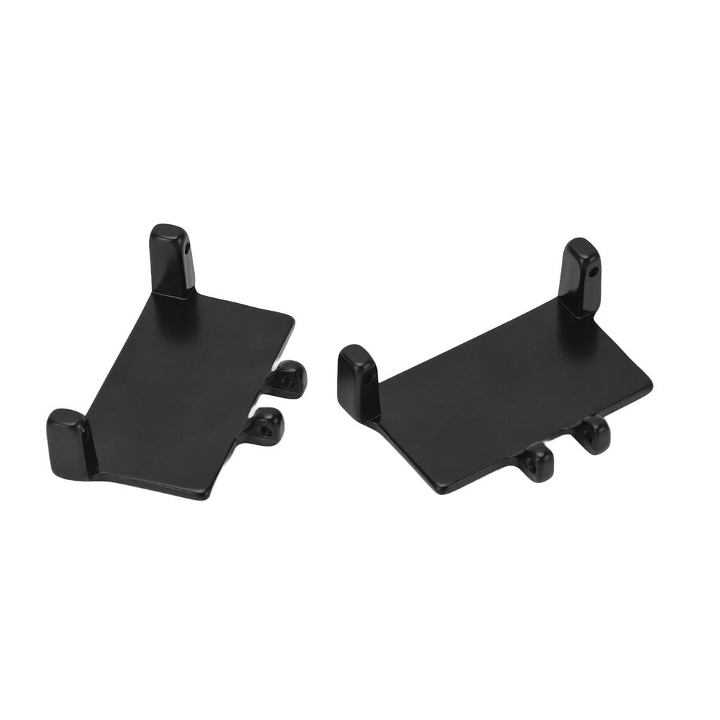 2PCS RC Servo Mount Aluminum Alloy Servo Fixed Bracket RC Steering Gear Bracket for Axial SCX24 1/24 RC Car Black