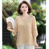 Red Bean Fashion Mom's Summer Short-Sleeved Top
