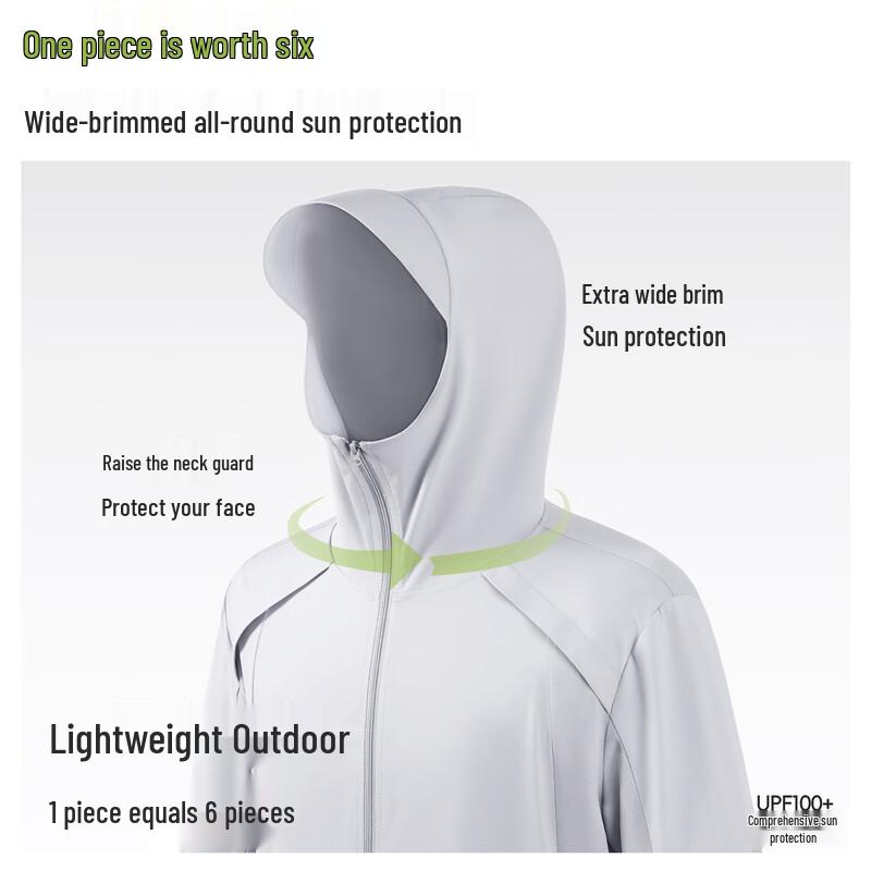 MINISO Unisex Summer Thin UV Protection Hooded Outdoor Jacket