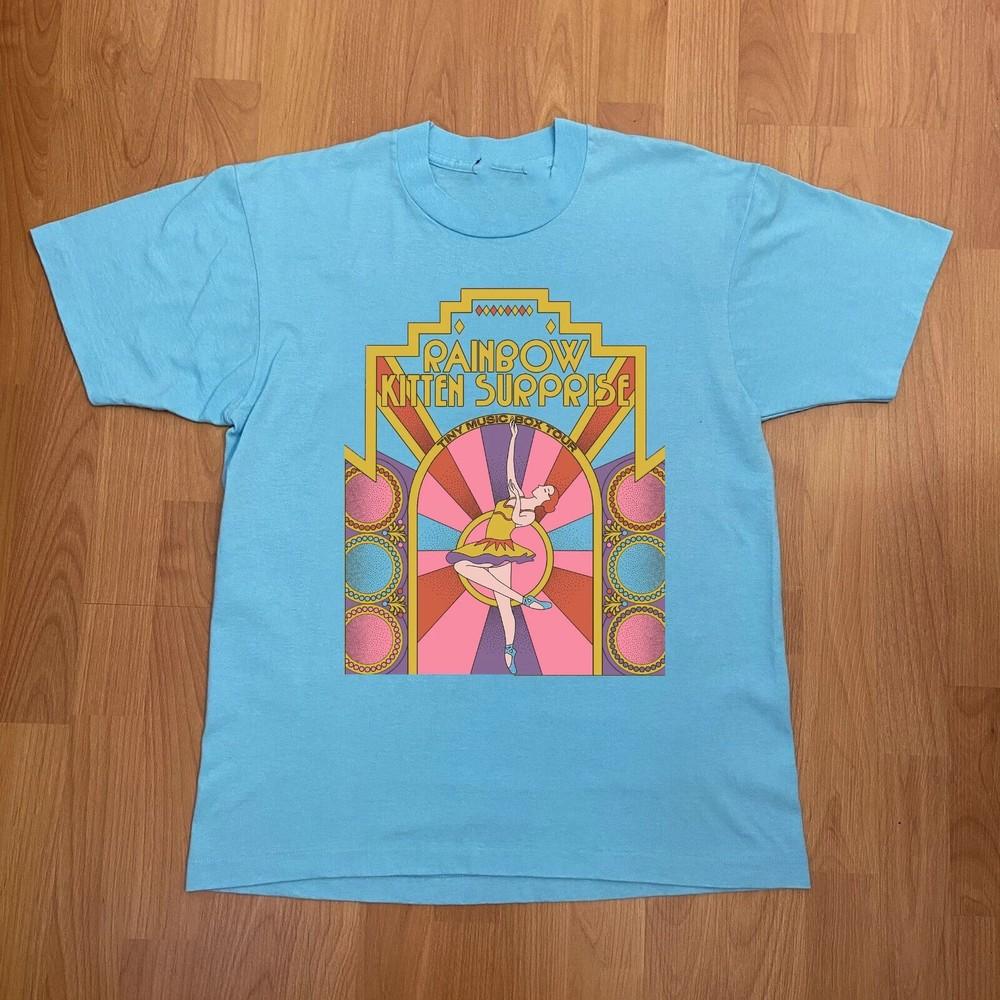 Rainbow Kitten Surprise Tour short sleeve sapphire color shirt KV38535 Unisex T-Shirt XXL