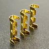 50/100/200pcs Gold Color Teeth Fascia Terminal Terminal Line Cold Terminal Connectors Cold Inserts Wiring Tab