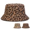 Unisex klobouky typu bucket s leopardím vzorem, rybářské čepice, venkovní ležérní kšiltovka, klobouk proti slunci