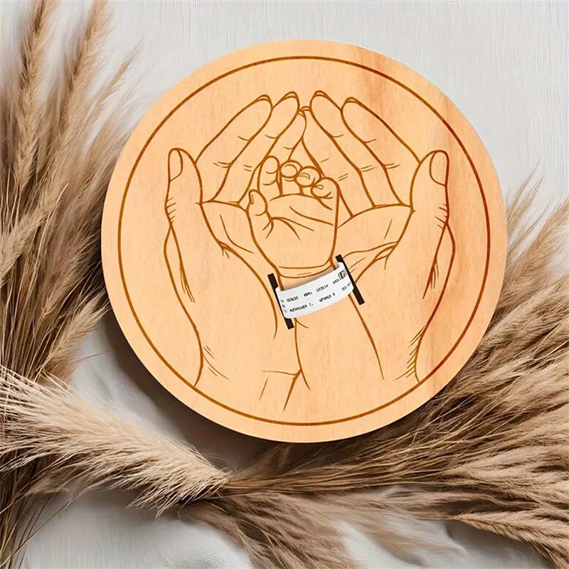 

Браслет на рождение ребенка Деревянная памятная табличка Украшение гостиной Украшение стола Декоративные фигурки Гостиная