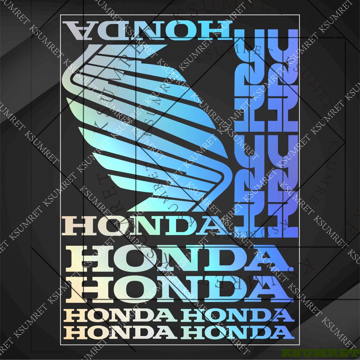 Honda Motorcycle Sticker Helmet Tank Emblem Decal