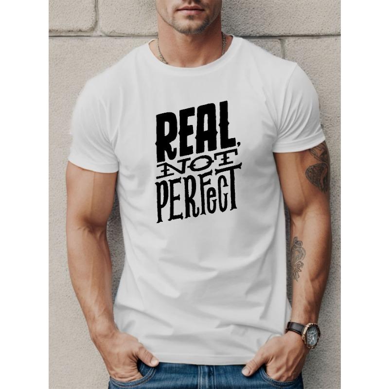European Size PEAL NOT PERFECL Men's Short Sleeve T-shirt Summer T-shirt Top