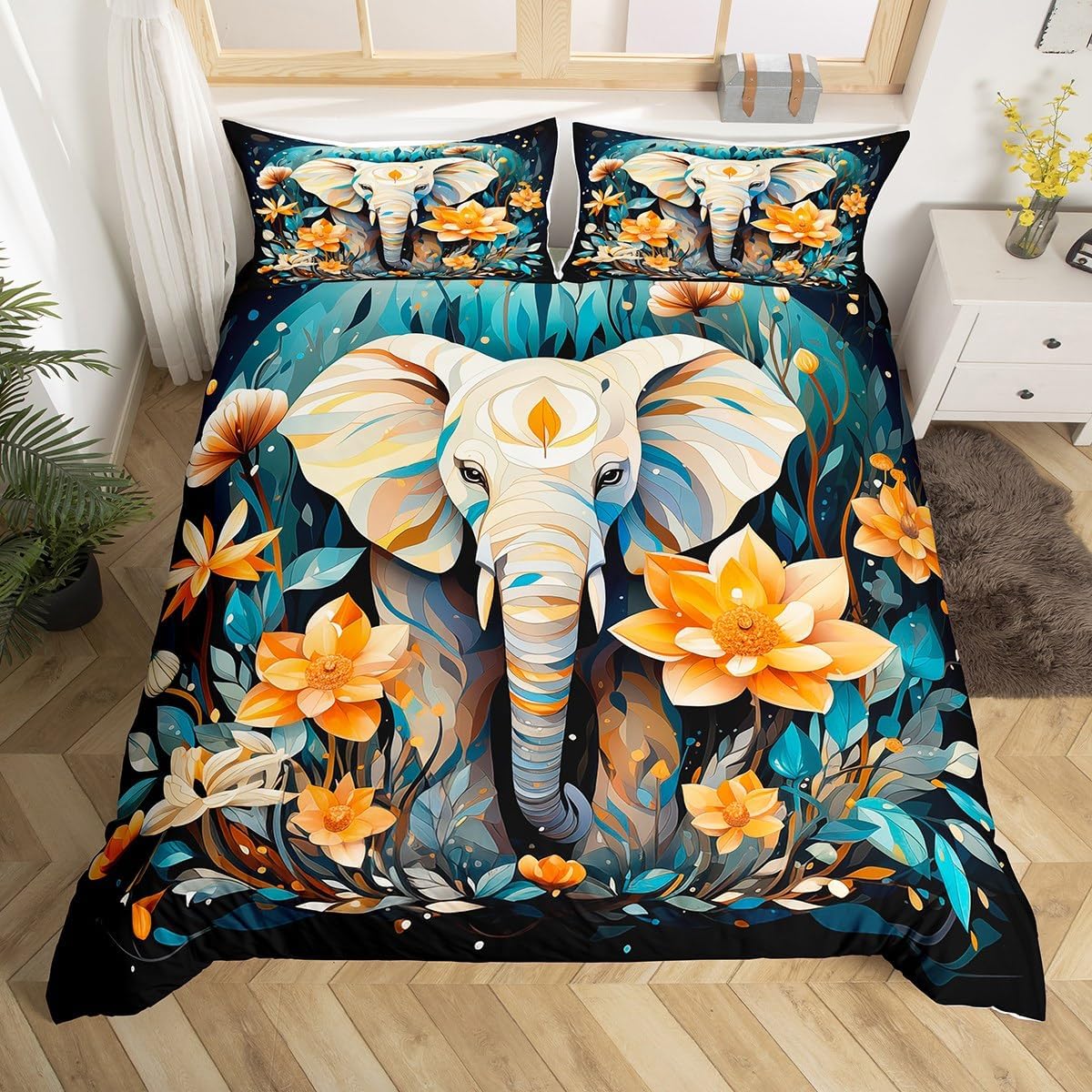 

Comforter Cute Animal Queen King Size Unicorn Bedding Set Kids Boys Girls Children Room Decoration Breathable Comforter (quilt)-EU Single(135*200cm)3pcs