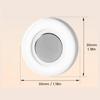 3pcs No Drill Magnetic Remote Holder - Wall Mount for TV/AC/DVD Remotes, White Space-Saving Design