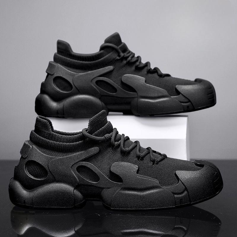 Fashion Minimalist Black Men's Casual Sneakers Outdoor Designer On Clearance Original Fashion Spring and Autumn Sale Male Sports Shoes