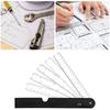 Folding Metric Scale Ruler Fan Shaped Metric Scale Ruler Measuring Tool for Engineering Drawing Sewing and Quilting