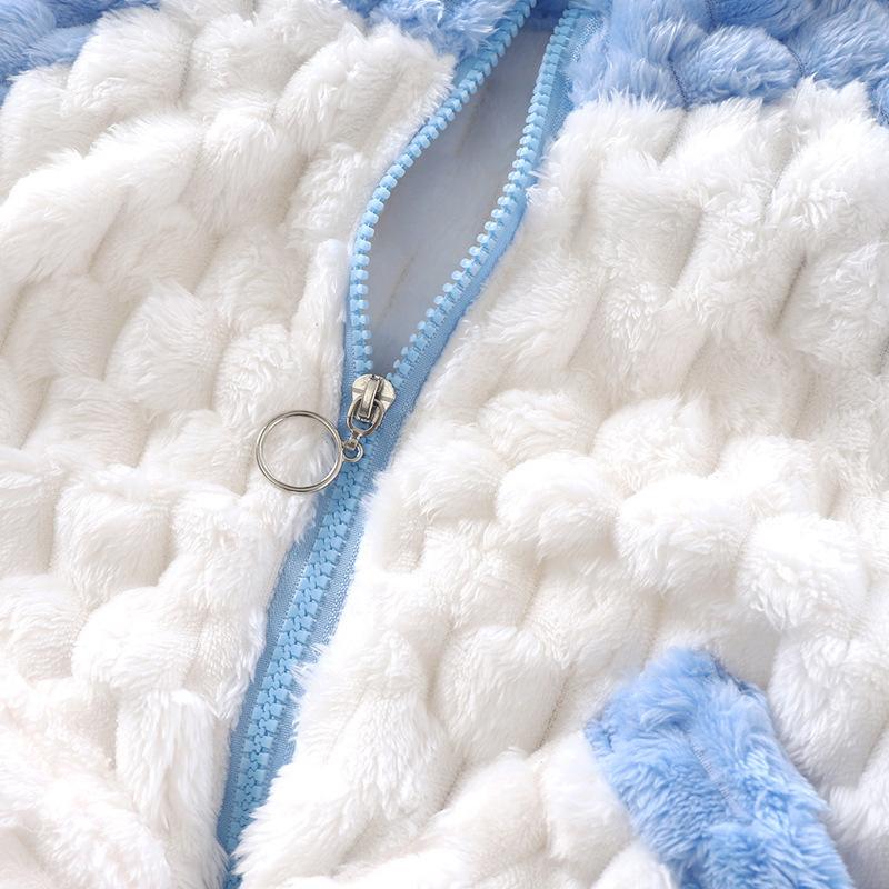 Jachete de iarnă pentru copii Jachetă caldă de pluș Bebeluși băieți Fete Îmbrăcăminte exterioară Simplă Versatilă La modă Îmbrăcăminte pentru copii