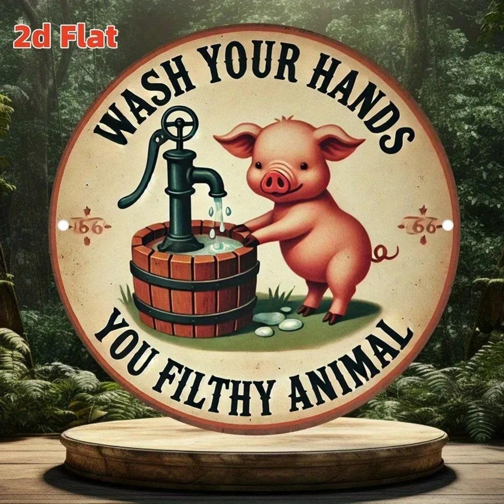 Retro Vintage Tin Metal Wall Art Sign 20x20 разноцветный