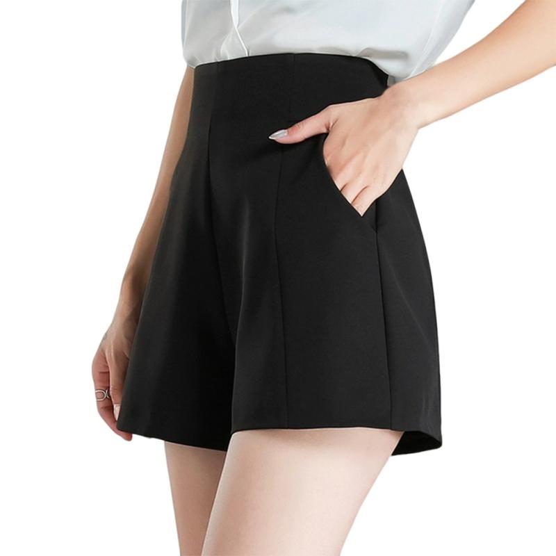 Women's Suit Shorts High-waisted Wide-leg Pants