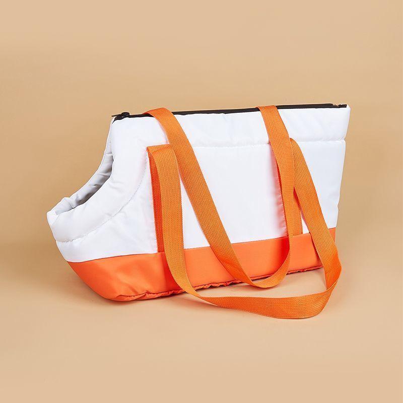 

Soft-Sided Pet Handbag Carrier Pet Purse Tote Portable Bag Carrier Cat Dog Travel Bag Pet Shoulder Bag with Safety Zipper S янтарь
