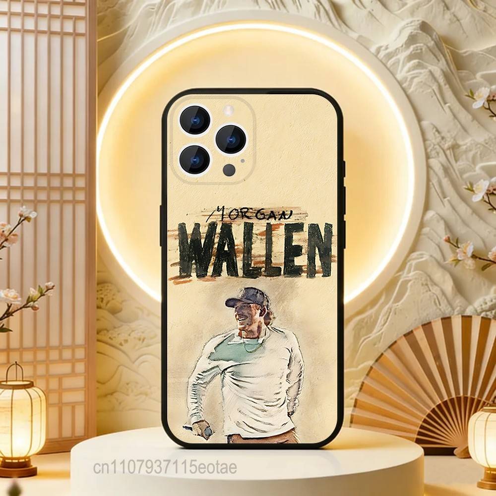 M-Morgan singer W-Wallen MW Black Soft Case For iPhone 17 13 14 15 11 16 12 Pro Max Pro Max Plus E Air Mini Phone Cover Shell