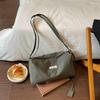 Casual Nylon Hobo Shoulder Bag with Zipper Closure Crossbody Purse for Women Daily Travel