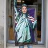 Halloween Cosplay Costume Sponge Suit With Statue Of Liberty Frame For Adult And Kids Party