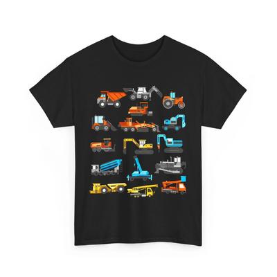 Bagger T-Shirt, Fahrzeuge Maschinen Liebhaber Jungen Männer Shirt