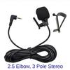 Car Microphone Audio Navigation Wired Clip External Wires Auto Mics Radio 3m Long Mic Stereo 3.5mm Mono 2.5mm SM Lotus Jack PlugGood product