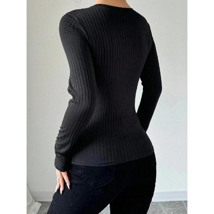 Elegant Sexy Women Long Sleeve Shirt Top Versatile Business Commuter Daily Comfort Spring Autumn New