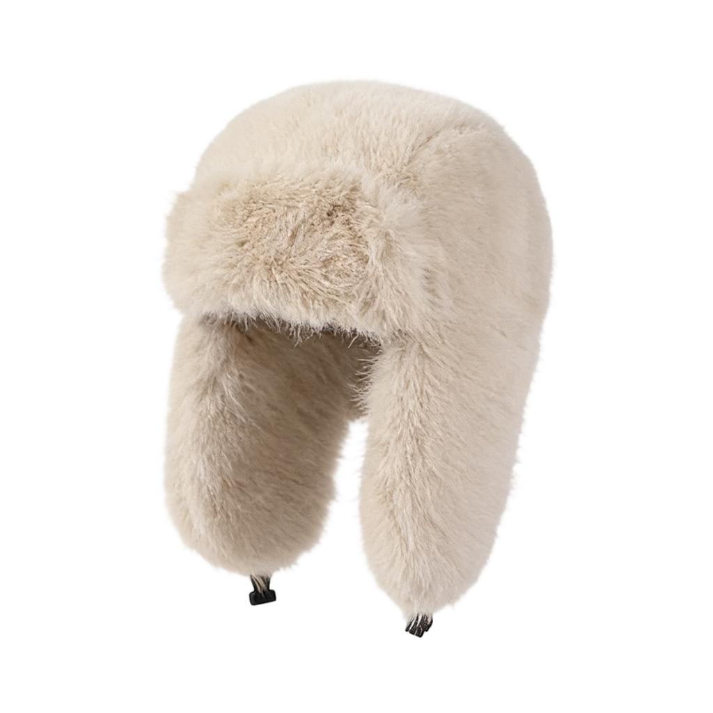 Adjustable Winter Earmuffs Hat with Plush Exterior Providing Superior Warmth Fit Most Adults Head Circumference