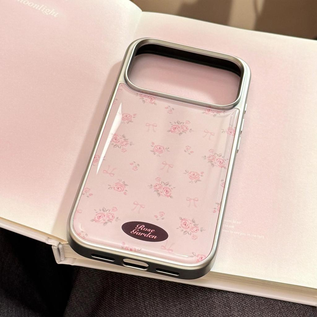 Pink Rose Floral Phone Case for iPhone 17 and iPhone 17 Pro Max