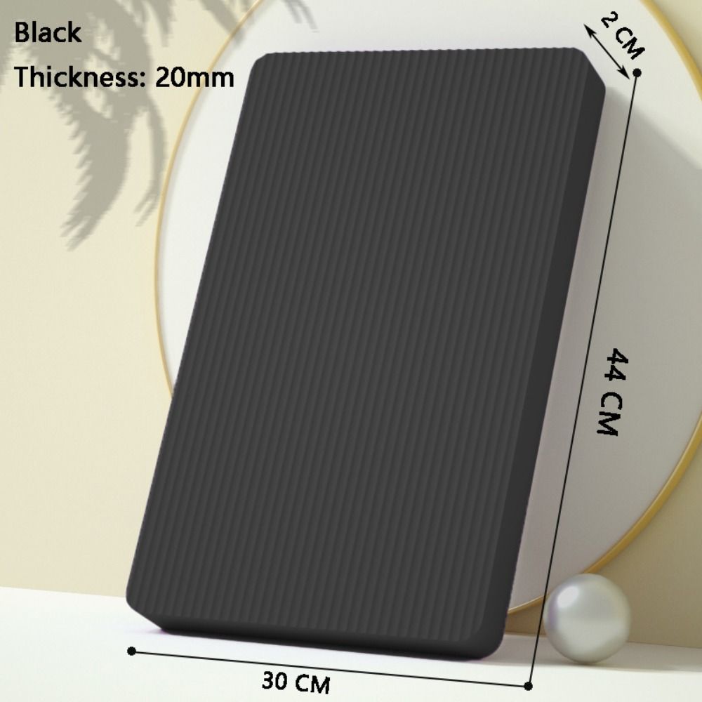 

Фиолетовый черный поддерживающий балансировочный коврик для йоги высокой плотности прочная фитнес-доска 20mm чёрный