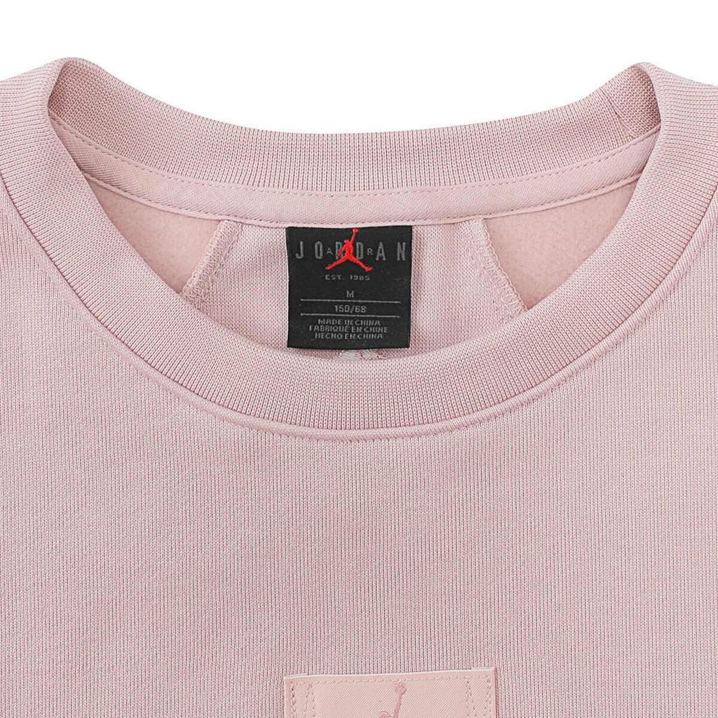 Jordan Crew Neck Pullover Solid Color Sweatshirt Kids Sweatshirt Pink JD2442127GS-002