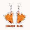 Popular American Singer Acrylic Keychain for Accessories Bag Pendant Key Chain Ring Keychains Jewelry Creative Fans Gifts