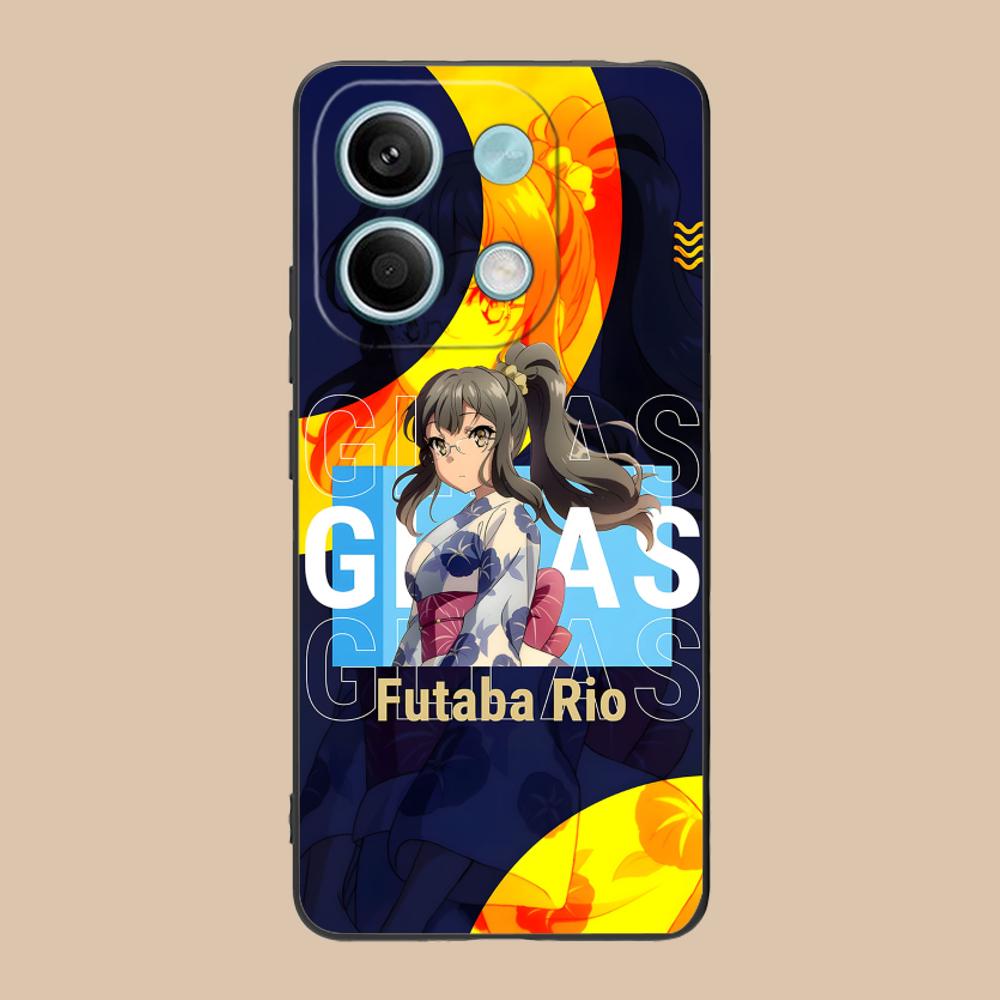 Anime Futaba Rio Mobile Phone Case for Xiaomi 15 14 13 12 Mi 11 T Ultra Lite Pro S X 5G Colorful Printing Cover Cellphones Cover