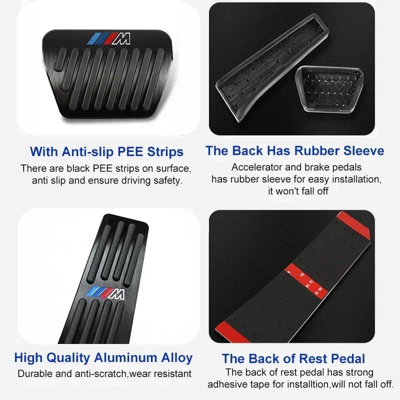 -Car Pedals Cover Brake Pedal Cover For BMW 5 Series X3 X5 G30 G20 F10 F07 F30 E90 E60 F15 G23 E83 E84 F48 G32 G01 G02 G05 G60
