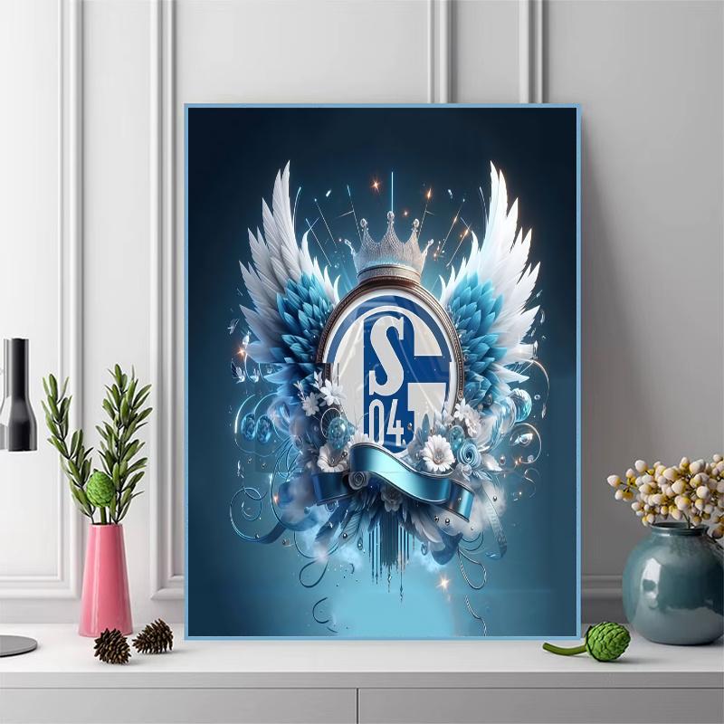 FC Schalke 04 100% Round Full Drill 5D DIY Diamond Painting Embroidery Cross Stitch Rhinestone Décor