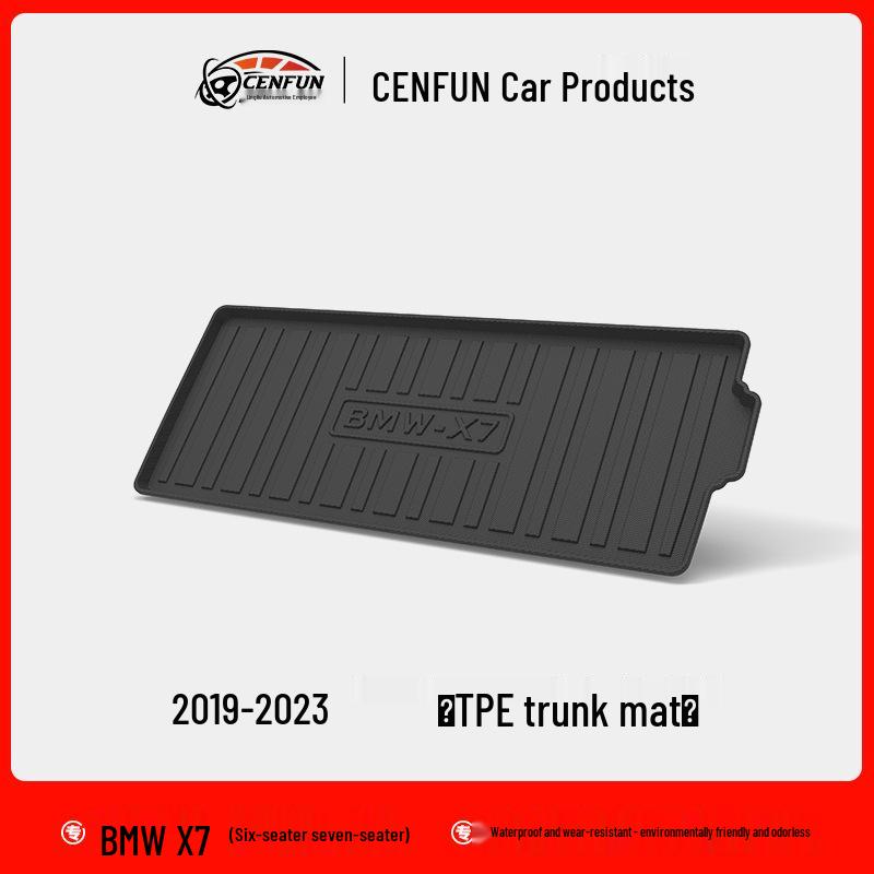 

BMW X7 TPE Trunk Mat: Eco-Friendly, Odorless, Waterproof, Wear-Resistant. No specifications