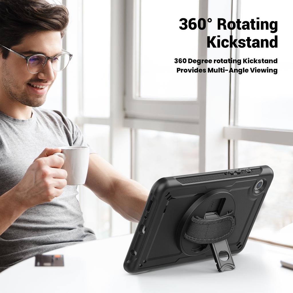 Heavy-Duty Kickstand Protective Case for Samsung for Galaxy Tab A9/A9 Plus 11-Inch Rugged Tablet Cover Shockproof Plastic