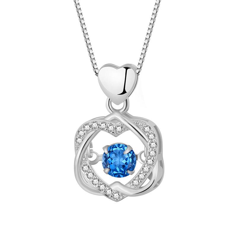 Double Love Necklace for Women Clavicle Chain Trendy Pendant Simple Temperament Niche Couple Light Luxury