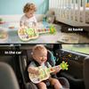 Elektronische Gitarre für Kinder, Babyklavier mit Tiergeräuschen, Farberkennung, Lichter & Melodien Lernspielzeug, Grüne Giraffe