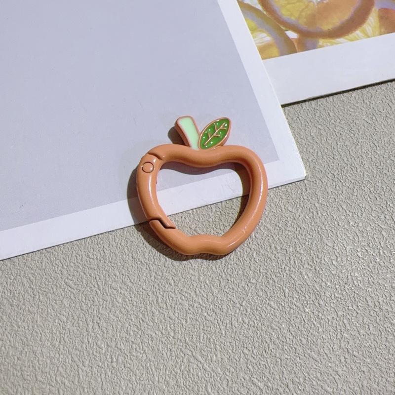 Malowany brelok z klamrą jabłkową na wiosnę do samodzielnego wykonania ozdoby do torby lub dekoracji samochodu