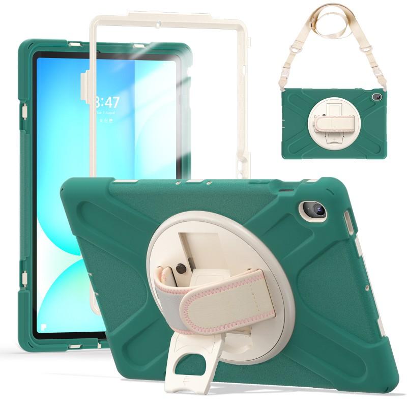 13.1 Inch Tablet Case Galaxy Tab S10 FE X620 X626B Shockproof Silicone Cover With Built-in Stand Anti-Scratch Dust