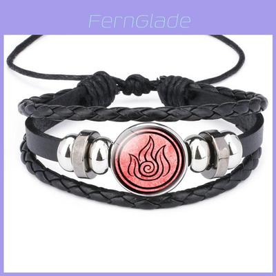 Unique Avatar The Last Airbender Time Gemstone Leather Bracelet Handmade Unisex