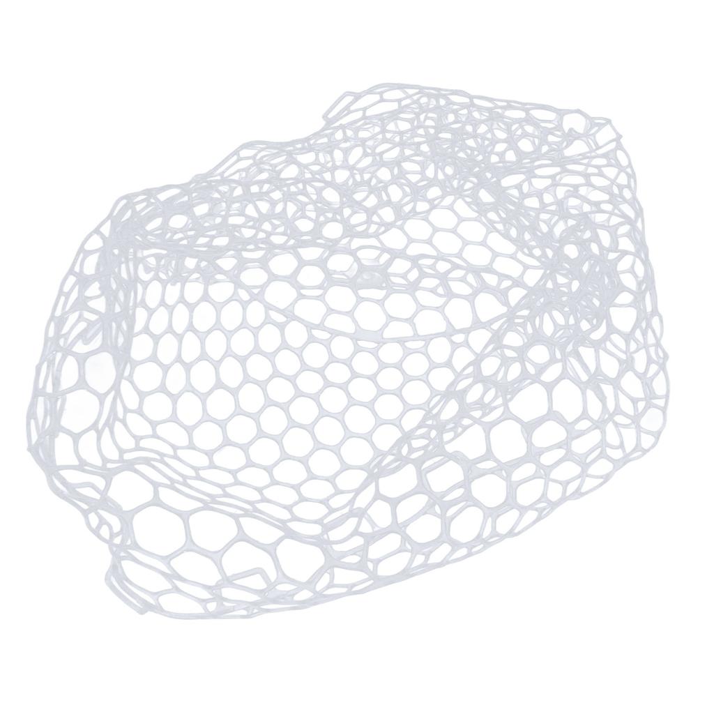 Fly Fishing Landing Net Clear White Soft Rubber Mesh for Trout Catch and Release for Fishman 32cm