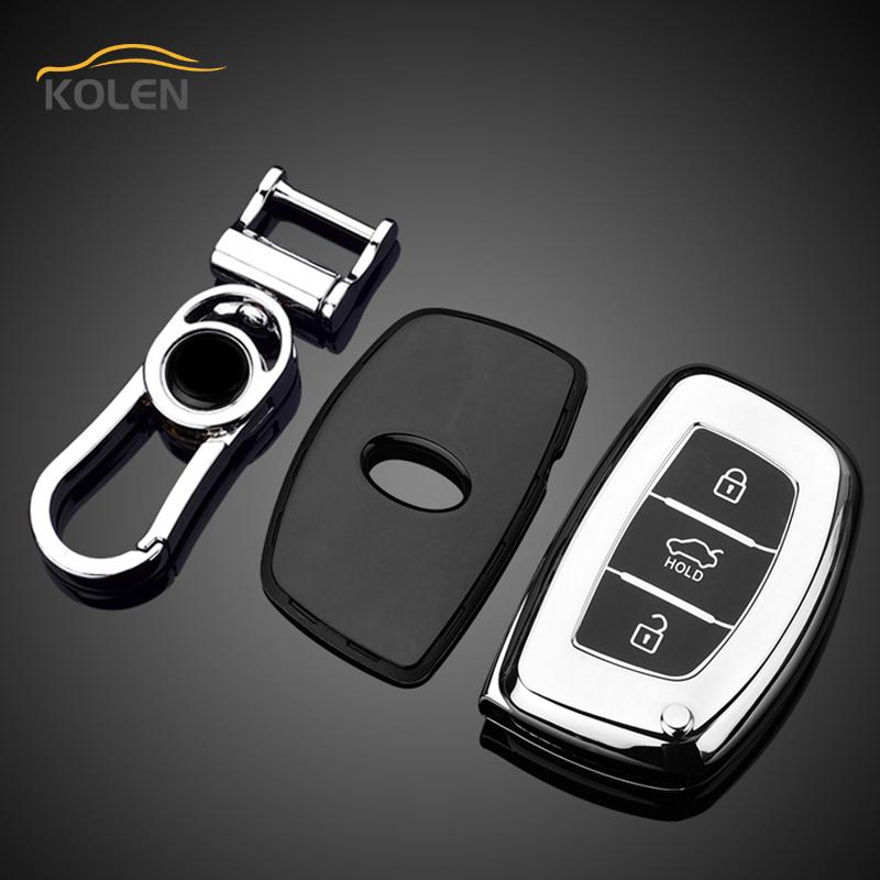 Soft Tpu Car Remote Key Case Cover Shell Fob For Hyundai Ix35 Ix25 I30 I20 I40 Avante Mistra Elantra Santa Fe Tucson Accessories