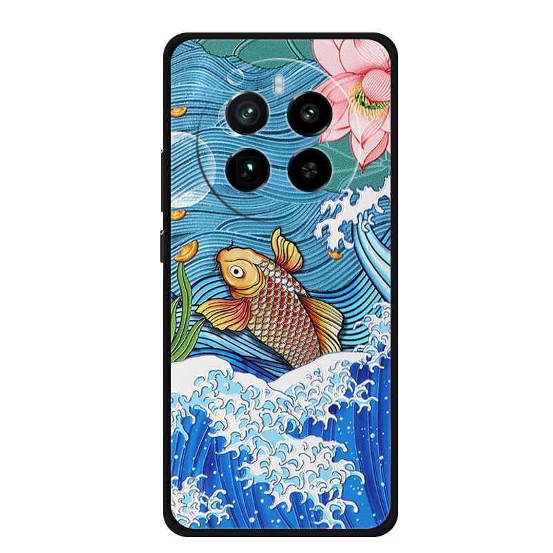 3D Emboss Case For Realme 12 4G Phone Case Realme12 Black Silicone Soft Coque For Realme 13 5G 12 Pro Plus Back Cover Case Funda