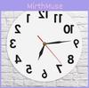 Anti Reverse Wall Clock Modern Backwards Time Run Counter Clockwise Wall Watch