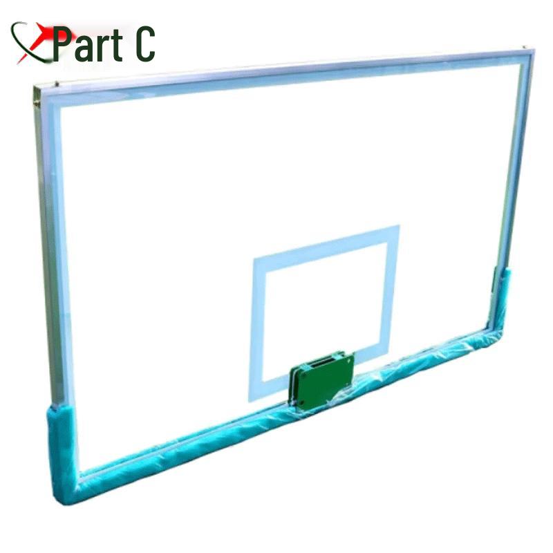 Kids Tempered Glass Outdoor Basketball Backboard