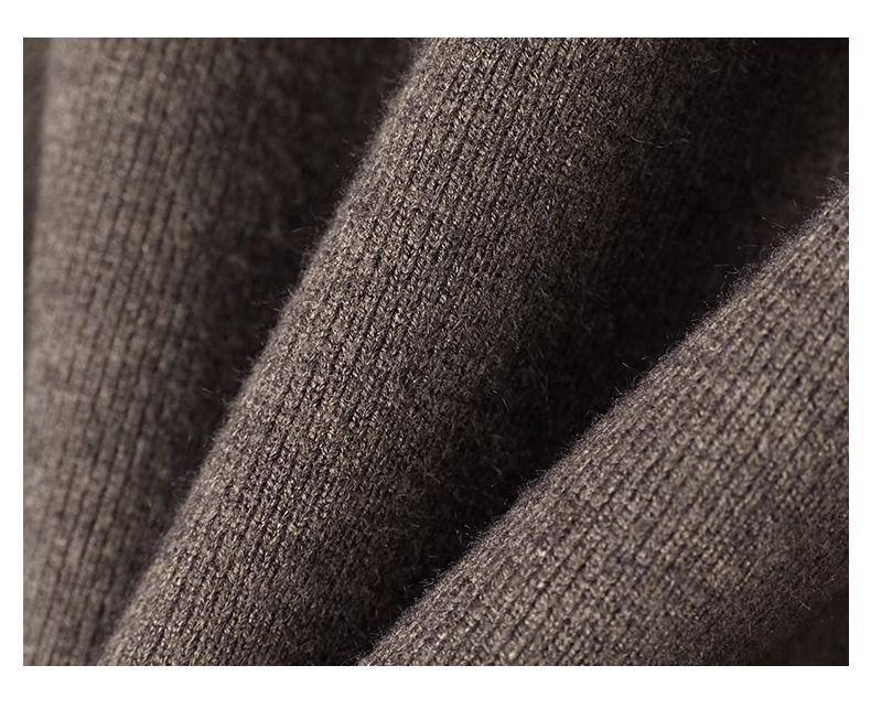 High Waist Elastic Wool Midi Skirt with Chinese Frog Buttons - Autumn/Winter Fashion