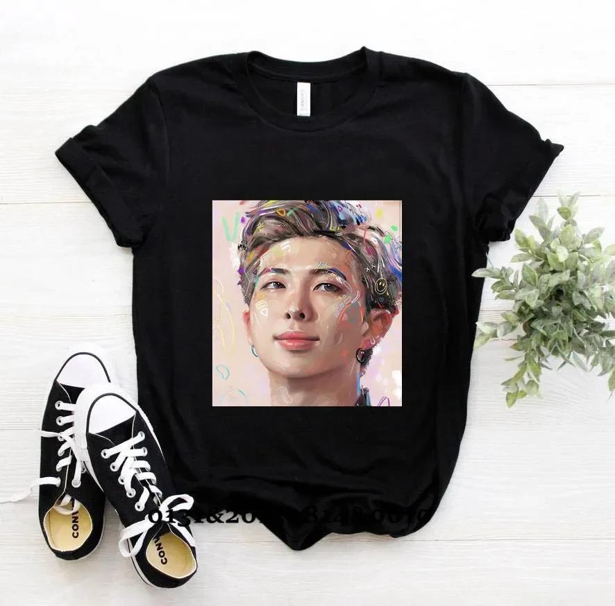 Hot Sale Korean KPOP BTS Fashion Cartoon Anime Top Short Sleeve TShirts Kawaii Friends Summer Clothes for Women's T-Shirt Kpop Star T Shirt