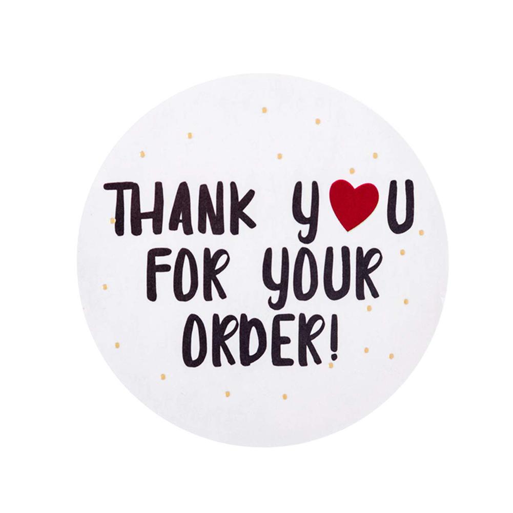 Buy 500pcsThank You For Your Order Sticker for Business Label Sticker