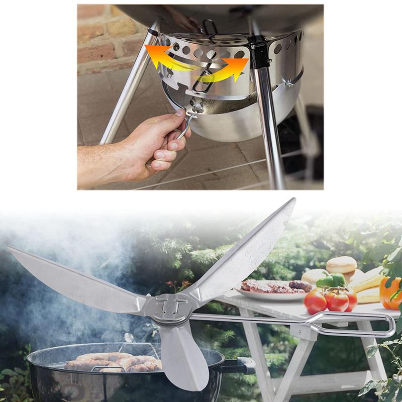 One-Touch Reinigungssystem-Kit Design für Weber Kugelgrill, für 7444 Weber Grill Ersatzteile, Stahl Grillzubehör