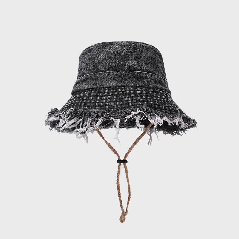 

Women s Outdoor Sun Hat with Burr Denim Fisherman Hat чёрный