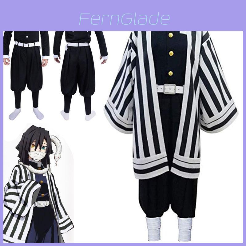 Slayer Kimetsu Demon No Yaiba Cosplay Iguro Obanai Halloween Adult Costume Suit
